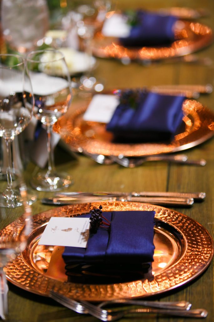 Copper & Navy Fall Wedding at Spruce Mountain Ranch