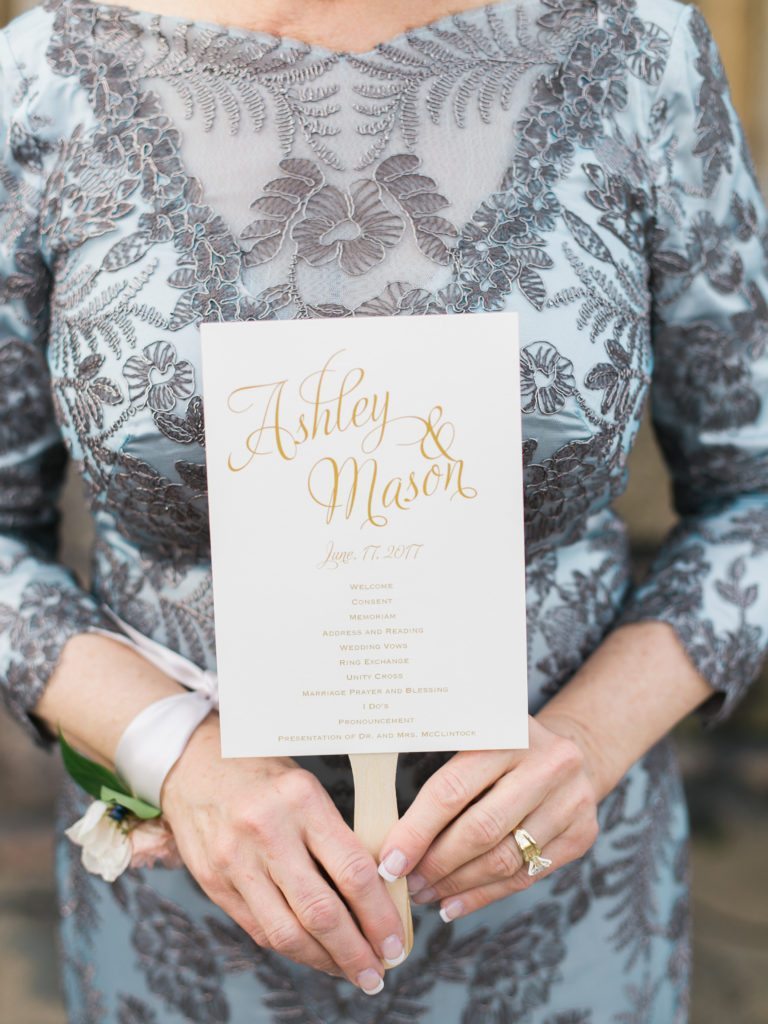 wedding program fan cloud 9