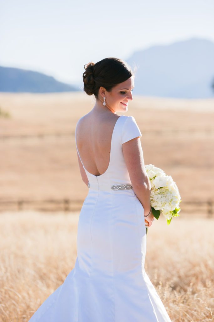low back wedding dress