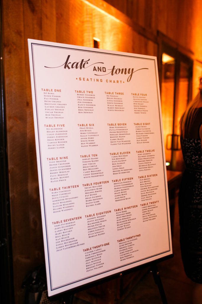 escort card display