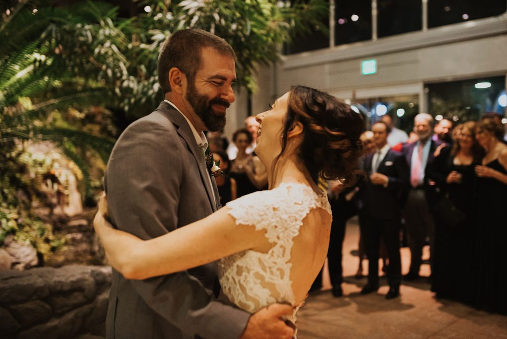 The couple's first dance.