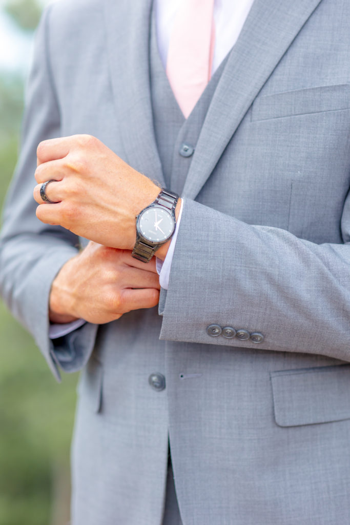 grey suit men's wedding attire