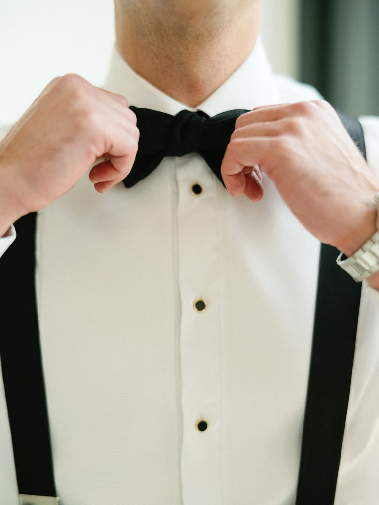 black tux men's wedding attire